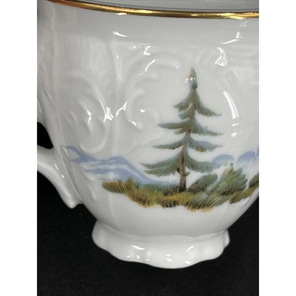 Bernadotte Czech Republic Wilddlife‎ Pheasant Espresso Demitasse Cup and Saucer